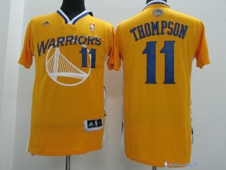 Maillot NBA Pas Cher Golden State Warriors Klay Thompson 11 Jaune MC