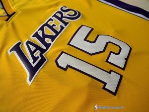 Maillot NBA Pas Cher Los Angeles Lakers Metta World 15 Peace Jaune