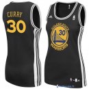 Maillot NBA Pas Cher Golden State Warriors Femme Stephen Curry 30 Noir