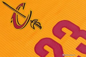 Maillot NBA Pas Cher Noël Cleveland Cavaliers Lebron 23 Jaune