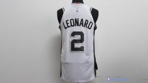 Maillot NBA Pas Cher San Antonio Spurs Kawhi Leonard 2 Blanc Association 2017/18