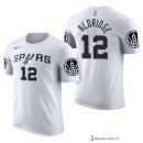 Maillot Manche Courte San Antonio Spurs LaMarcus Aldridge 12 Blanc 2017/18