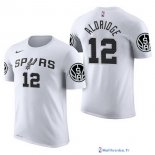 Maillot Manche Courte San Antonio Spurs LaMarcus Aldridge 12 Blanc 2017/18