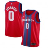 Detroit Pistons Andre Drummond Nike Red 2019/20 Finished City Edition Swingman Jersey