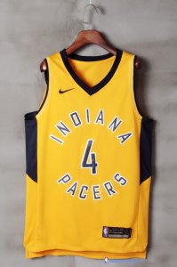 Maillot NBA Pas Cher Indiana Pacers Victor Oladipo 4 Jaune Statement 2017/18