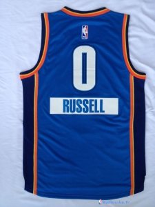 Maillot NBA Pas Cher Noël Oklahoma City Thunder Russell 0 Bleu