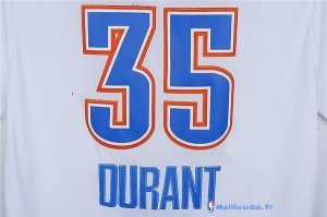 Maillot NBA Pas Cher Oklahoma City Thunder Kevin Durant 35 Blanc