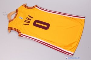 Maillot NBA Pas Cher Cleveland Cavaliers Femme Kevin Love 0 Jaune