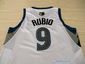 Maillot NBA Pas Cher Minnesota Timberwolves Ricky Rubio 9 Blanc