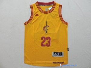 Maillot NBA Pas Cher Cleveland Cavaliers Junior LeBron James 23 Jaune