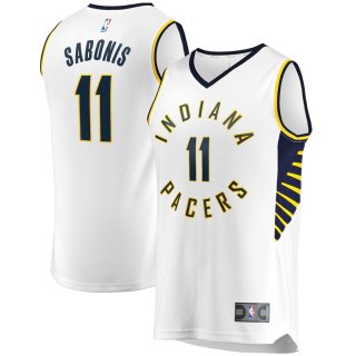 Indiana Pacers Domantas Sabonis Fanatics Branded White Fast Break Player Replica Jersey - Association Edition