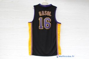 Maillot NBA Pas Cher Los Angeles Lakers Pau Gasol 16 Noir