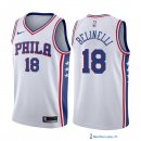 Maillot NBA Pas Cher Philadelphia Sixers Marco Belinelli 18 Blanc Association 2017/18