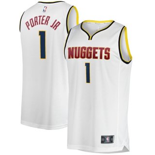 Denver Nuggets Michael Porter Jr. Fanatics Branded White Fast Break Player Jersey - Association Edition