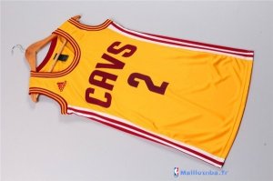 Maillot NBA Pas Cher Cleveland Cavaliers Femme Kyrie Irving 2 Jaune