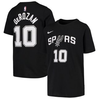 San Antonio Spurs DeMar DeRozan Nike Black Performance Name & Number T-Shirt