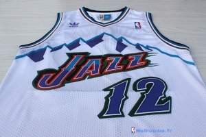 Maillot NBA Pas Cher Utah Jazz John Stockton 12 Blanc