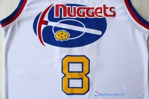 Maillot ABA Pas Cher Denver Nuggets Gallinari 8 Blanc