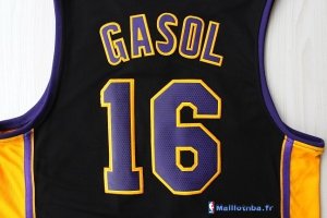 Maillot NBA Pas Cher Los Angeles Lakers Pau Gasol 16 Noir