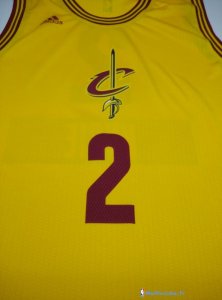 Maillot NBA Pas Cher Noël Cleveland Cavaliers Kyrie 2 Jaune