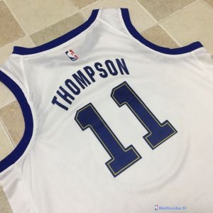 Maillot NBA Pas Cher Golden State Warriors Klay Thompson 11 Nike Retro Blanc 2017/18