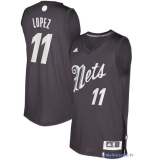 Maillot NBA Pas Cher Noël Brooklyn Nets Brook Lopez 11 Noir