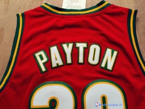 Maillot NBA Pas Cher Seattle Supersonics Gary Payton 20 Retro Rouge