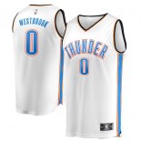 Oklahoma City Thunder Russell Westbrook Fanatics Branded White Fast Break Replica Jersey - Association Edition