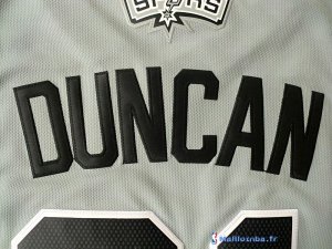 Maillot NBA Pas Cher San Antonio Spurs Tim Duncan 21 Gris