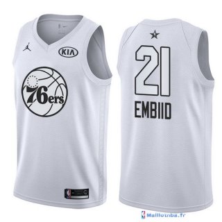 Maillot NBA Pas Cher NBA All Star 2018 Joel Embiid 21 Blanc