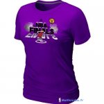 T-Shirt NBA Pas Cher Femme Miami Heat Pourpre 1