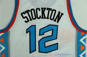 Maillot NBA Pas Cher All Star 1996 John Stockton 12 Blanc