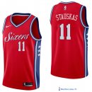 Maillot NBA Pas Cher Philadelphia Sixers Nik Stauskas 11 Rouge Statement 2017/18