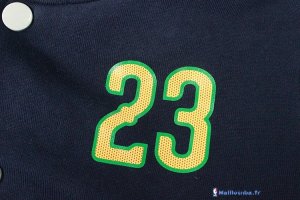 Survetement En Laine NBA New Orleans Pelicans Anthony Davis 23 Noir