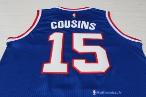 Maillot NBA Pas Cher Sacramento Kings DeMarcus Cousins 15 Retro Bleu