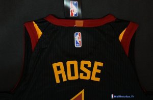 Maillot NBA Pas Cher Cleveland Cavaliers Derrick Rose 1 Noir 2017/18