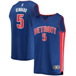 Detroit Pistons Luke Kennard Fanatics Branded Blue Fast Break Replica Jersey - Icon Edition