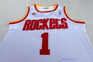 Maillot NBA Pas Cher Houston Rockets Tracy McGrady 1 Retro Blanc