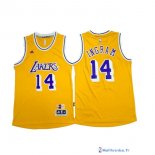Maillot NBA Pas Cher Los Angeles Lakers Brandon Ingram 14 Jaune Blanc