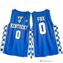 Maillot NCAA Pas Cher Kansas De'Aaron Fox 0 Bleu