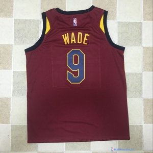 Maillot NBA Pas Cher Cleveland Cavaliers Dwyane Wade 9 Rouge Icon 2017/18