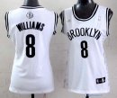 Maillot NBA Pas Cher Brooklyn Nets Femme Deron Michael Williams 8 Blanc