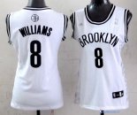 Maillot NBA Pas Cher Brooklyn Nets Femme Deron Michael Williams 8 Blanc