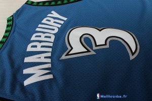 Maillot NBA Pas Cher Minnesota Timberwolves Stephon Marbury 3 Retro Bleu