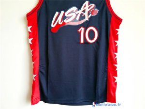 Maillot NBA Pas Cher USA 1996 Reggie Miller 10 Noir