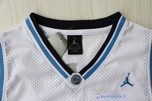 Maillot NCAA Pas Cher North Carolina Michael Jordan 23 Blanc