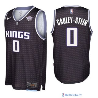 Maillot NBA Pas Cher Sacramento Kings Willie Cauley Stein 0 Noir 2017/18