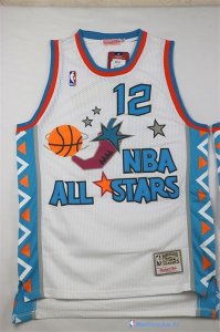 Maillot NBA Pas Cher All Star 1996 John Stockton 12 Blanc