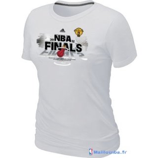 T-Shirt NBA Pas Cher Femme Miami Heat Blanc 1