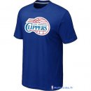 T-Shirt NBA Pas Cher Los Angeles Clippers Bleu Profond